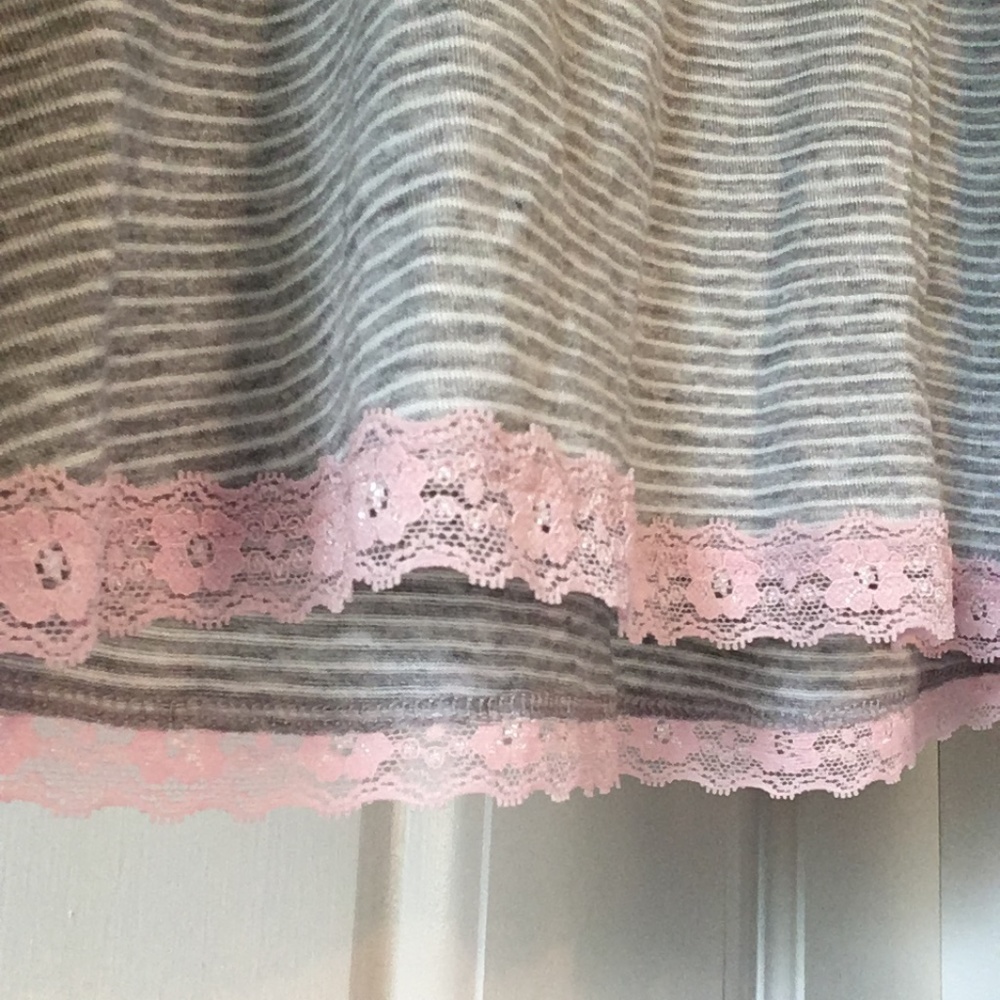 NWT Rene Rofe Sleepwear Tank (grey/pink) - Picture 5 of 7